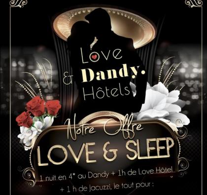 Love Hotel avec nuit insolite au Dandy et Jacuzzi privatise